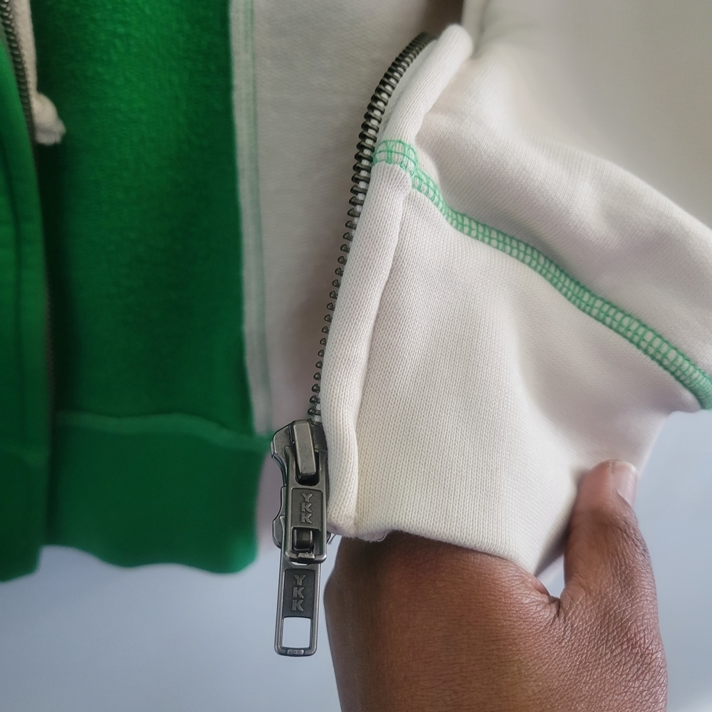 CHNGE Size M Organic Cotton Colorblock Zip Up Hoodie Unisex - Picture 3 of 13